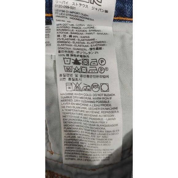 Levis Mens 502 Taper Fit Jeans W32 L32 Medium Wash Denim - Picture 5 of 5